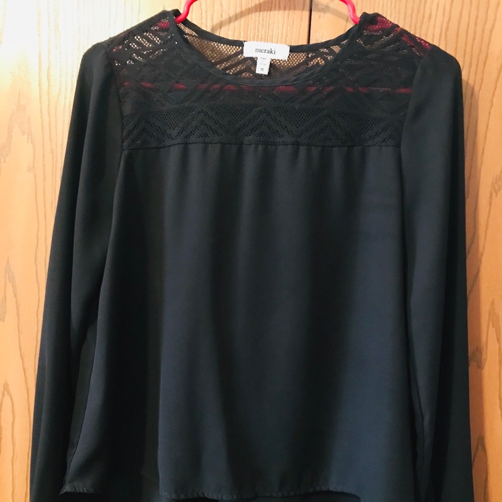 Meraki black blouse😍size M